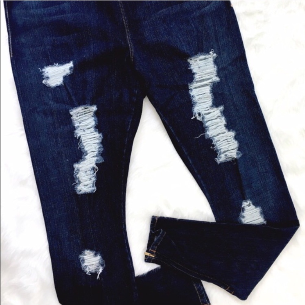 Joe’s Jeans high waisted distressed jeans